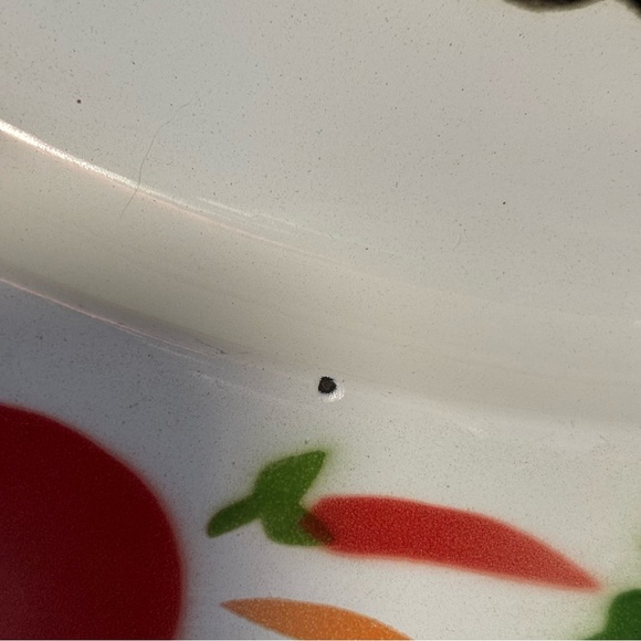 VTG 60/70’s Bright Colored Enamelware Metal Thanksgiving Turkey Serving Platter - Picture 11 of 11